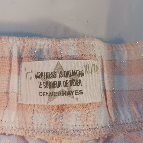 Denver Hayes NWOT Pink Cream Plaid Sleep Lounge PJ Pajama Pants Women's Size XL - Picture 8 of 14